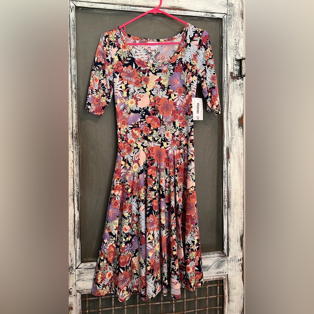 Floral Lularoe Nicole dress